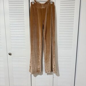 Jaded London Tan Velvet Trousers